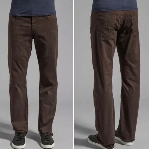 Adriano Goldschmied AG The Protege Straight Leg Brown Men’s Pants size 32/34 - Picture 12 of 15
